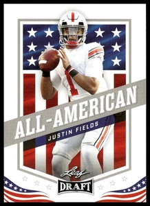 2021 Leaf Draft #49 Justin Fields Ohio State Buckeyes NM+ - Bild 1 von 2