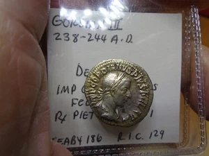 Römisches Reich Gordian III Silber Denar RIC 129 Seaby 186 - Bild 1 von 3