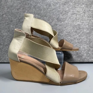 Sandalias de cuña CAMPER talla 5 beige cruzadas correa elástica 7 cm de alto - Imagen 1 de 17