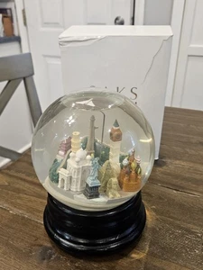 VINTAGE Saks Fifth Avenue The World Landmarks Snow Globe Concorde RARE READ - Picture 1 of 9