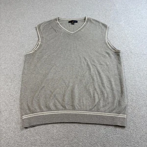 Banana Republic Sweater Vest Mens Large Silk Cashmere Blend Academia Heritage - Picture 1 of 7