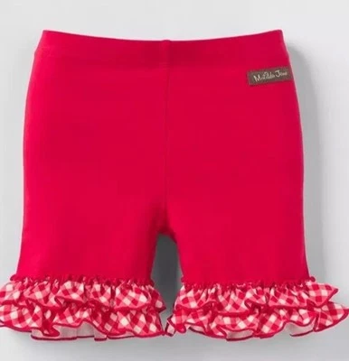 Shorts Matilda Jane Girls Enchanted Garden vermelho rubi tamanho 10 novo - Imagem 1 de 4