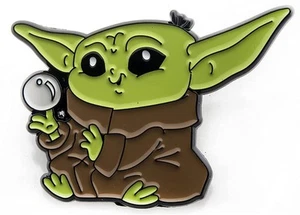 Star Wars The Mandalorian Grogu With Ball Enamel Collector Pin - Picture 1 of 2