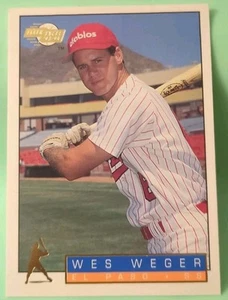 1993-94 Fleer Excel - Wes Weger #90 - El Paso Diablos - Rookie - Picture 1 of 2