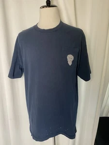 Larry David Upper Playground Blue Pocket T Shirt Curb Your Enthusiasm XL Rare - Picture 1 of 10