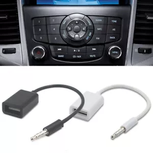 Cavo Aux Adattatore Da Usb Femmina A Jack 3.5 Maschio Per Auto Radio Dati Audio - Picture 1 of 18