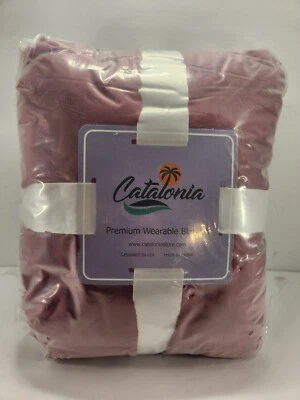 Cataluña - 1CTSN101WN - Manta polar portátil con mangas y bolsillos para los pies - Roja Foto 1 de 2