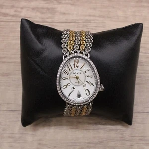 Reloj Dakota Mujer Tono Plateado Acero Inoxidable Clásico Ovalado Blanco Cuarzo Esfera - Imagen 1 de 11
