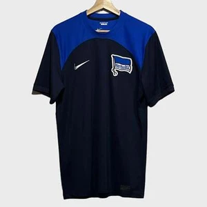 Camiseta de fútbol visitante Nike Hertha Berlin 2022/23 negra y azul mediana M - Imagen 1 de 4