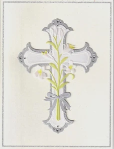 GIGLI PAPYRUS CARTA PASQUALE NUOVO CON SCATOLA (MRP $7,95) CON CARTA CROCE (O13) - Foto 1 di 2