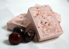 Handmade Cherry Face Body Soap Vegan organic  ingredients Himalayan salt natural