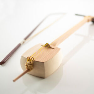 Kokyu made from wood in Japan Japanese traditional instrument "Mori no kokyu"