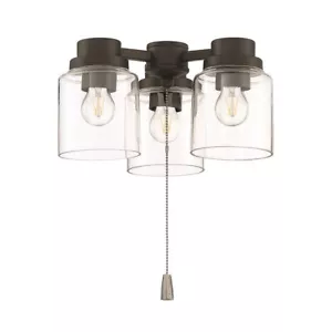 Craftmade 3 Light Universal Light Kit, Flat Black/Clear - LK301102-FB-LED - Picture 1 of 1