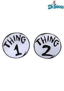 The Cat in the Hat Thing 1 & 2 Large Patches Set - Picture 1 of 4