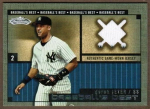 2002 Fleer Showcase Baseball's Best #1 Derek Jeter Yankees jersey (ref 30768) - Picture 1 of 1