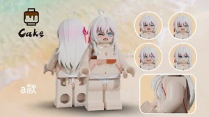 Custom 3th Party Min Brick Minifiguren Kuchen Stein Mädchen - Bild 1 von 1