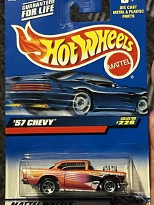 Hot Wheels Blaue Karte 1957 Chevy 1/64 Druckguss Auto Sammler #228 im Jahr 2000 - Bild 1 von 14