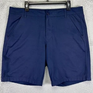 Fila Sports Shorts Mens 36 Navy Sport Golf Chino Flat Front Performance Stretch - Picture 1 of 5