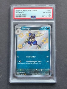 PSA 10 BISHARP 186/091 - SCARLET & VIOLET PALDEAN FATES SHINY RARE - GEM MINT - Picture 1 of 2