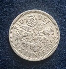 1954 Great Britain Sixpence Coin - Wedding -Bride’S Shoe - Other Dates Available