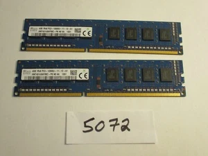 SK Hynix HMT451U6AFR8C-PB 2x4Gb PC3-12800 1600Mhz DDR3 Desktop Memory RAM (5072) - Picture 1 of 2