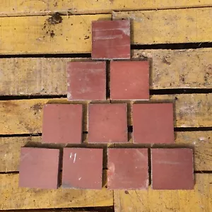 Beautiful Reclaimed 3" Red Quarry Tiles Sourced From A West Yorkshire Townhouse - Picture 1 of 9