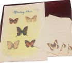 vintage butterfly writing pad with envelopes 