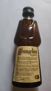 Vintage Mini Frangelico Liqueur Bottle 4.5” Tall Empty Miniature Brown/Amber - Picture 1 of 6