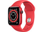 Apple Watch Series 6 RED, GPS+CELL, 40 mm, Caja de aluminio en rojo, Rojo