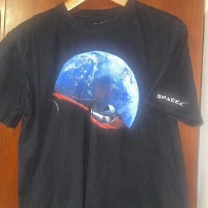 Rara -Space X - SpaceX - Falcon Heavy - T-Shirt Donna Taglia Large - Elon Musk - Foto 1 di 8
