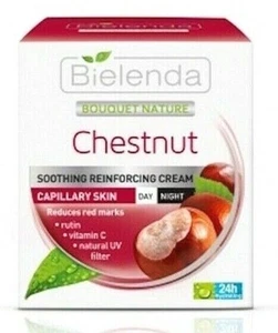 Bielenda Chestnut Soothing Strengthening Face Cream Anti-Redness Capillary Skin - Picture 1 of 1