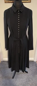 NWT Damsel In A Dress ‘Lanie’ Black Military Midi Shirt Dress Size UK 14 £169 - Picture 1 of 8