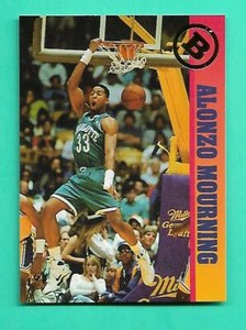 (1) ALONZO MOURNING 1993 BALLSTREET NEWS BASKETBALL  NM-MT CARD (V6894)  