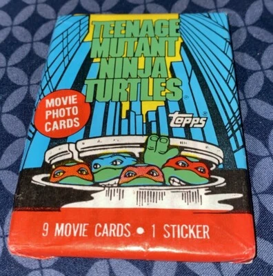 Набор из 9 кинокарточек Topps 1990 Teenage Mutant Ninja Turtles 1 наклейка - Изображение 1 из 2