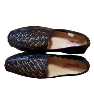 Pikolinos Women's Black Leather Loafers - Size 41 (USA 10) - Picture 1 of 7