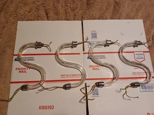 4 Vintage Murano Glass Chandelier Arm Lamp Parts with wires A - Bild 1 von 16