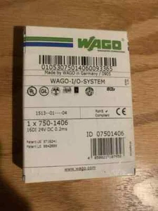 New In Box WAGO 750-1406 16-Channel Digital Input Module 7501406 - Picture 1 of 1
