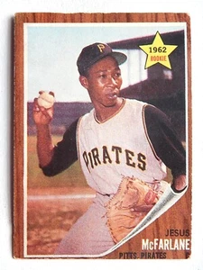 Jesus McFarlane #229 Topps 1962 Baseball Card (Pittsburgh Pirates) G - Picture 1 of 2