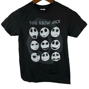 Jack Skellington Nightmare Before Christmas Halloween Shirt Black Small NWT - Picture 1 of 6