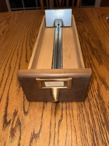 Vintage Karten Katalog Schublade massiv Ahornholz guter Zustand -- **LESEN** - Bild 1 von 12