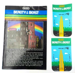 Intellivision Beauty & The Beast Instructions & Overlays Only, No Game Cartridge - Picture 1 of 8