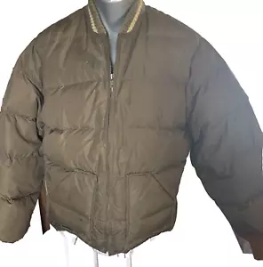 Vintage Walls Blizzard Pruf USA Green Puffer Down insulated Jacket 49" Chest - Picture 1 of 8