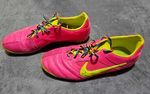 Nike 5 Elastico Pro Indoor Football Boots Pink Flash Mens Size UK 8 - Picture 1 of 10