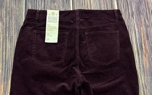 New NWT Talbots Womens Heritage Corduroy Purple Pants Womens Size 10P Straight - Picture 1 of 12
