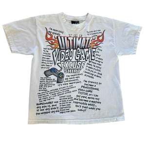 Vintage “The Ultimate Video Game Excuse” Shirt Youth Medium/Women’s Small USA - Picture 1 of 9