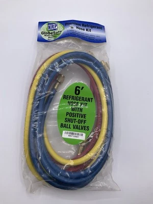 NRP Premium Refrigerant Hose Kit With Positive Shut-Off Ball Valves NBV72RBY - Imagen 1 de 4