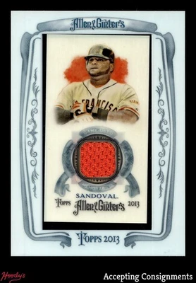 Mini reliquias enmarcadas Topps Allen & Ginter 2013 #PS Pablo Sandoval camiseta usada en el juego Foto 1 de 2