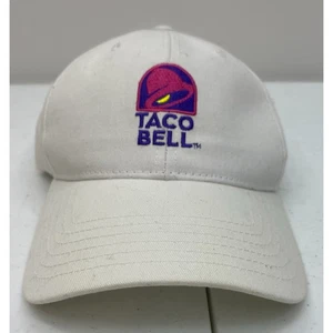 Gorra de béisbol blanca para empleado de restaurante de comida rápida Taco Bell - Imagen 1 de 7