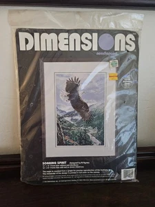 Dimensions Needlepoint Soaring Spirit Eagle #2435 von Al Agnew 1995 Vintage  - Bild 1 von 5