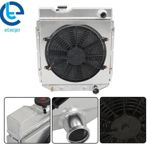 For Ford Falcon 1960-1965 For Mustang 1965-66 3 Row Aluminum Radiator+Shroud Fan - Picture 1 of 15